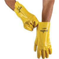 Rough-Finish Chemical-Resistant Gloves, Size 9, 12" L, PVC, Interlock Inner Lining, 47-mil Ottawa Fastener Supply