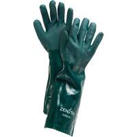 Gants verts &agrave; double enduit, 18" lo, PVC, Doublure en Jersey de coton, 70 mils Ottawa Fastener Supply