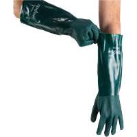 Gants verts &agrave; double enduit, 18" lo, PVC, Doublure en Jersey de coton, 70 mils Ottawa Fastener Supply