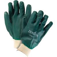 Gants verts &agrave; double enduit, 10" lo, PVC, Doublure en Jersey de coton, 70 mils Ottawa Fastener Supply