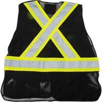 CSA Compliant Surveyor Vest, Black, Medium, Polyester Ottawa Fastener Supply