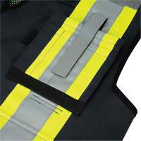 6679 High-Visibility Antimicrobial Mesh-Back Surveyor Vest, Black, Small, Polyester Ottawa Fastener Supply