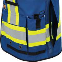 6681 High-Visibility Antimicrobial Mesh-Back Surveyor Vest, Royal Blue, Small, Polyester Ottawa Fastener Supply