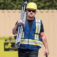 6681 High-Visibility Antimicrobial Mesh-Back Surveyor Vest, Royal Blue, Small, Polyester Ottawa Fastener Supply