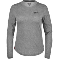 T-shirt hybride &agrave; manches longues FREEFLEX, Femmes, T-petit, Gris Ottawa Fastener Supply