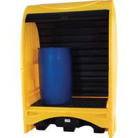 2-Drum Hard Cover Spill Pallet, 43.11" L x 61.61" W x 83.07" H, 1433 lbs. Load Capacity Ottawa Fastener Supply