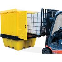 Hard Cover IBC Spill Pallet, 70" L x 70" W x 90" H, 1135 lbs. Load Capacity Ottawa Fastener Supply