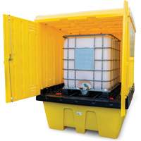 Hard Cover IBC Spill Pallet, 70" L x 70" W x 90" H, 1135 lbs. Load Capacity Ottawa Fastener Supply