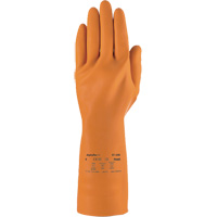 Gants robustes r&eacute;sistants aux produits chimiques AlphaTec 87-208, Taille 7, 12,8" lo, Latex de caoutchouc, Doublure en Coton/Ouat&eacute;e, 29,5 mils Ottawa Fastener Supply