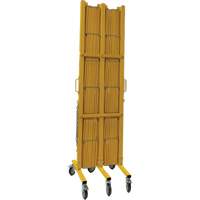 Expandable Barrier, 84" H x 20' L, Yellow Ottawa Fastener Supply