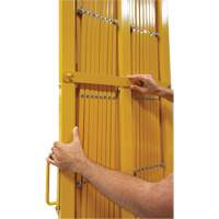 Expandable Barrier, 84" H x 20' L, Yellow Ottawa Fastener Supply