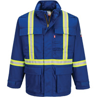 Bizflame&reg; 88/12 Insulated Winter Parka, Blue, Small Ottawa Fastener Supply