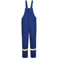 Bizflame&reg; 88/12 Insulated Bib Pants, Cotton/Nylon, Small, Blue Ottawa Fastener Supply