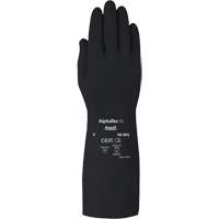 Gants d,usage moyen r&eacute;sistants aux produits chimiques AlphaTec 38001PP, Taille 7, 14" lo, Caoutchouc butyle, 14 mils Ottawa Fastener Supply