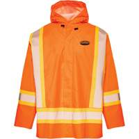 R804 Hurricane Rain Jacket, Small, High Visibility Orange Ottawa Fastener Supply