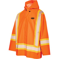 R804 Hurricane Rain Jacket, Small, High Visibility Orange Ottawa Fastener Supply