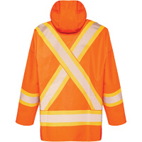 R804 Hurricane Rain Jacket, Small, High Visibility Orange Ottawa Fastener Supply