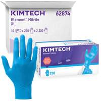 Gants d'examen Kimtech Element, T-petit, Nitrile, 3,2 mils, Sans poudre, Bleu, Classe 2 Ottawa Fastener Supply