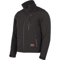 Heated Soft-Shell Jacket, Men's, Small, Black Ottawa Fastener Supply