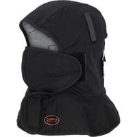 Pioneer 765A Flame-Resistant Quilted Hard Hat Liner with Long Neck & Detachable Mouthpiece, Black/Grey, Cotton/FR-Tech&reg;/Modacrylic/Nylon Ottawa Fastener Supply