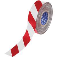 Ruban de marquage pour plancher ToughStripe Max, 2" x 100', Polyester, Rouge et blanc Ottawa Fastener Supply