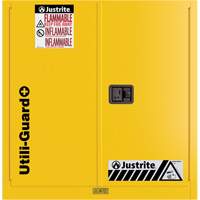 Utili-Guard+ Flammable Safety Cabinet, 30 gal., 1 Door, 43" W x 44" H x 22" D Ottawa Fastener Supply