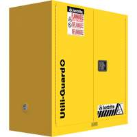 Utili-Guard+ Flammable Safety Cabinet, 30 gal., 1 Door, 43" W x 44" H x 22" D Ottawa Fastener Supply
