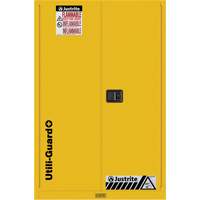 Utili-Guard+ Flammable Safety Cabinet, 45 gal., 2 Door, 43" W x 65" H x 22" D Ottawa Fastener Supply