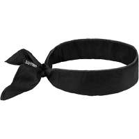 Chill-Its 6702 Cooling Headband with Embedded Polymers & Tie Closure, Black Ottawa Fastener Supply