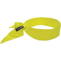 Chill-Its 6702 Cooling Headband with Embedded Polymers & Tie Closure, High Visibilty Lime-Yellow Ottawa Fastener Supply