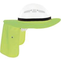 Chill-Its 6661 Universal Hard Hat Brim with Neck Shade, Hi-Vis Lime Ottawa Fastener Supply
