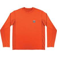 Chill-Its 6689 Cooling Long Sleeve Sun Shirt with UV Protection, Orange, Small Ottawa Fastener Supply