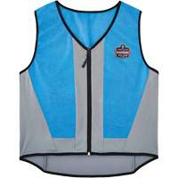 Chill-Its 6667 Wet Evaporative Cooling Vest with Zipper Closure, Medium, Blue Ottawa Fastener Supply