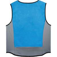 Chill-Its 6667 Wet Evaporative Cooling Vest with Zipper Closure, Medium, Blue Ottawa Fastener Supply