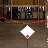 Chaîne de barri&egrave;re en plastique, Vert Ottawa Fastener Supply