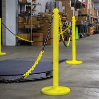 Chaîne de barri&egrave;re en plastique &agrave; deux couleurs, Vert/Blanc Ottawa Fastener Supply