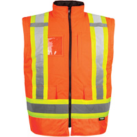 High-Visibility 7-in-1 Jacket, Polyester, High Visibility Orange, X-Small Ottawa Fastener Supply