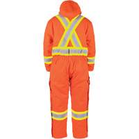 High-Visibility Lined Canvas Overalls, Small, High Visibility Orange Ottawa Fastener Supply