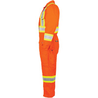 High-Visibility Lined Canvas Overalls, Small, High Visibility Orange Ottawa Fastener Supply