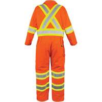 High-Visibility Unlined Coveralls, Small, High Visibility Orange Ottawa Fastener Supply