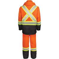 High-Visibility 150-Deniers Rain Suit, Polyester, Small, High Visibility Orange Ottawa Fastener Supply