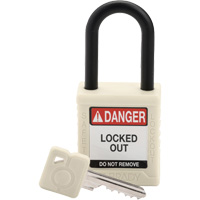 Velocity Safety Lockout Padlock, Safety Padlock, Keyed Different, Nylon, 1-1/2" Width Ottawa Fastener Supply