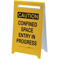 "Caution Confined Space Entry In Progress" Floor Sign, English Ottawa Fastener Supply