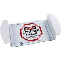 Panneau pour trou d'homme "Danger Confined Space Permit Required For Entry", 21" x 30", Polystyr&egrave;ne, Anglais Ottawa Fastener Supply