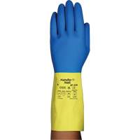 Gants r&eacute;sistants aux produits chimiques AlphaTec 87-224, Taille 7, 12,8" lo, N&eacute;opr&egrave;ne/Latex de caoutchouc, Doublure en Coton/Ouat&eacute;e, 26,8 mils Ottawa Fastener Supply