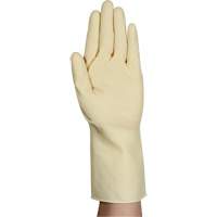 AlphaTec&reg; 87-137 Lightweight Natural Gloves, Size 7, 11.8" L, Rubber Latex, 16-mil Ottawa Fastener Supply