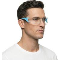 Lunettes de s&eacute;curit&eacute; bleu/blanc Adapt Lite, Lentille Transparent, Antibu&eacute;e/Anti-&eacute;gratignures, ANSI Z87+/R&eacute;pond ou surpasse la norme CSA Z94.3 Ottawa Fastener Supply
