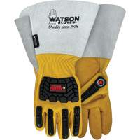 Gants r&eacute;sistants &agrave; leau Storm Trooper, Petit, Paume en Cuir de vache, Poignet Manchette Ottawa Fastener Supply