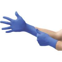MICROFLEX N21 Disposable Gloves, 6.5/7/Small, Nitrile, 4.7-mil/5.5-mil, Powder-Free, Cobalt, Class 2 Ottawa Fastener Supply