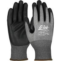 G-Tek&reg; Cut-Resistant Gloves with Touchscreen Capability, Size Small, 18 Gauge, Foam Nitrile Coated, PolyKor&reg; Shell, ASTM ANSI Level A4/EN 388 Level D Ottawa Fastener Supply